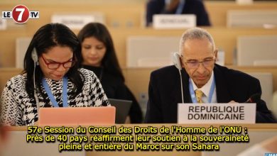 Photo of 57ème Session du Conseil des Droits de l’Homme de l’ONU : Près de 40 pays réaffirment leur soutien à la souveraineté pleine et entière du Maroc sur son Sahara