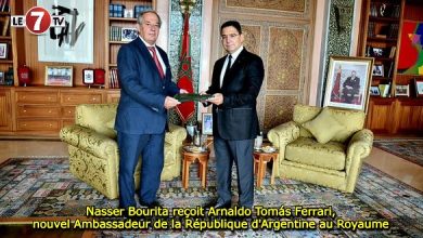 Photo of Nasser Bourita reçoit Arnaldo Tomás Ferrari, nouvel Ambassadeur de la République d’Argentine au Royaume