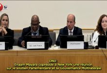 Photo of ONU: Enaam Mayara copréside à New York une réunion sur le soutien Parlementaire et la Gouvernance Multilatérale