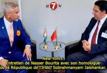 Photo of Entretien de Nasser Bourita avec son homologue de la République de l’Inde, Subrahmanyam Jaishankar. 