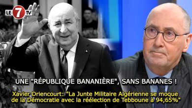 Photo of Xavier Driencourt: « La junte militaire Algérienne se moque de la Démocratie avec la réélection de Tebboune à 94,65% »