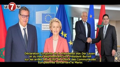 Photo of Déclaration Conjointe de la Présidente Von Der Leyen et du Haut Représentant/vice-Président Borrell sur les arrêts de la Cour de Justice des Communautés Européennes concernant le Maroc