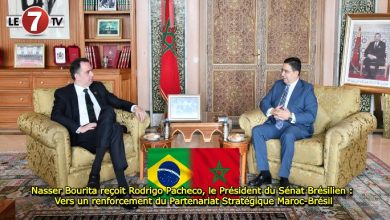 Photo of Nasser Bourita reçoit Rodrigo Pacheco, le Président du Sénat Brésilien : Vers un renforcement du Partenariat Stratégique Maroc-Brésil