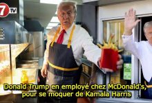 Photo of Donald Trump en employé chez McDonald’s, pour se moquer de Kamala Harris