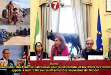 Photo of Rome : L’Association des Femmes Sahraouies pour la Démocratie et les Droits de l’Homme appelle à mettre fin aux souffrances des séquestrés de Tindouf