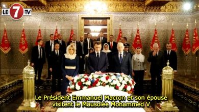 Photo of Le Président Emmanuel Macron et son épouse visitent le Mausolée Mohammed V