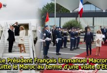 Photo of Le Président Français Emmanuel Macron quitte le Maroc au terme d’une visite d’Etat