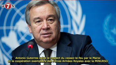 Photo of Antonio Guterres salue le respect du cessez-le-feu par le Maroc et la coopération exemplaire des Forces Armées Royales avec la MINURSO