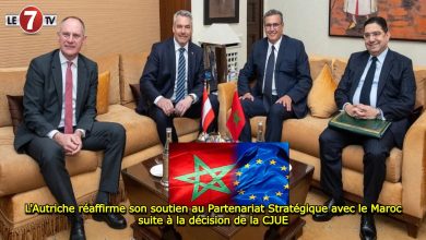 Photo of L’Autriche réaffirme son soutien au Partenariat Stratégique avec le Maroc suite à la décision de la CJUE