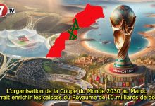 Photo of L’organisation de la Coupe du Monde 2030 au Maroc pourrait enrichir les caisses du Royaume de 10 milliards de dollars