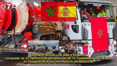 Photo of Solidarité et Soutien : Le Maroc envoie une aide d’urgence, 25 camions de pompiers et de 70 travailleurs spécialisés, en Espagne face aux inondations dévastatrices