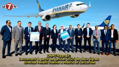 Photo of ONMT-Ryanair: Lancement à partir de janvier prochain de deux lignes aériennes directes reliant Dakhla à Madrid et Lanzarote