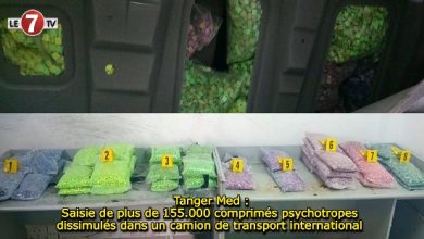 Photo of Tanger Med : Saisie de plus de 155.000 comprimés psychotropes dissimulés dans un camion de transport international 