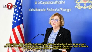 Photo of La Secrétaire d’État adjointe Américaine aux Affaires du Proche-Orient, Barbara Leaf : Les États-Unis réaffirment leur soutien à l’Initiative Marocaine d’Autonomie pour le Sahara, en tant que solution sérieuse, crédible et réaliste