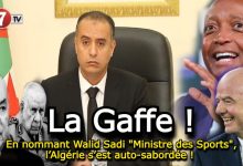 Photo of En nommant Walid Sadi « Ministre des Sports », l’Algérie s’est auto-sabordée ! 