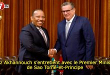 Photo of Aziz Akhannouch s’entretient avec le Premier Ministre de Sao Tomé-et-Principe