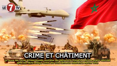 Photo of Un drone des Forces Armées Royales neutralise des éléments du polisario à bord de quatre véhicules après leur lâche attaque contre des civils Sahraouis célébrant la Marche Verte