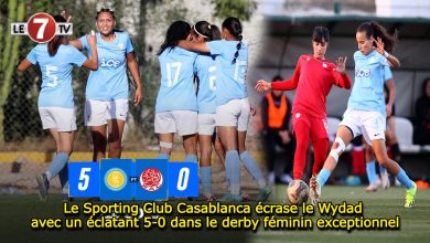 Photo of Le Sporting Club Casablanca écrase le Wydad avec un éclatant 5-0 dans un derby féminin exceptionnel