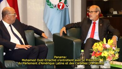 Photo of Panama: Mohamed Ould Errachid s’entretient avec le Président du Parlement d’Amérique Latine et des Caraïbes (Parlatino)