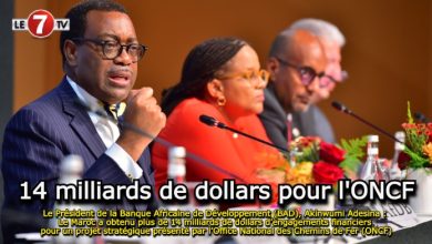 Photo of Le Président de la Banque Africaine de Développement (BAD), Akinwumi Adesina : Le Maroc a obtenu plus de 14 milliards de dollars d’engagements financiers pour un projet stratégique présenté par l’Office National des Chemins de Fer (ONCF)