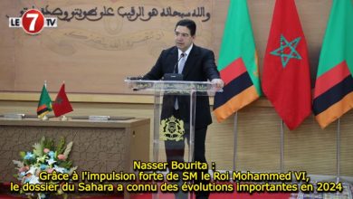 Photo of Nasser Bourita : Grâce à l’impulsion forte de SM le Roi Mohammed VI, le dossier du Sahara a connu des évolutions importantes en 2024