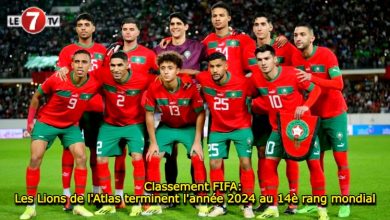 Photo of Classement FIFA: Les Lions de l’Atlas terminent l’année 2024 au 14è rang mondial