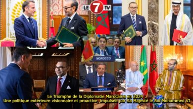 Photo of Le Triomphe de la Diplomatie Marocaine en 2024 : Une politique extérieure visionnaire et proactive, impulsée par Sa Majesté le Roi Mohammed VI