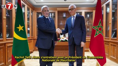 Photo of Rachid Talbi Alami s’entretient avec le Président de l’Assemblée Nationale de Mauritanie