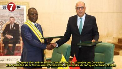 Photo of Signature d’un mémorandum d’entente entre la Chambre des Conseillers et le Parlement de la Communauté Économique et Monétaire de l’Afrique Centrale (CEMAC)