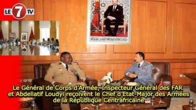 Photo of Le Général de Corps d’Armée, Inspecteur Général des FAR et Abdellatif Loudyi reçoivent le Chef d’Etat-Major des Armées de la République Centrafricaine