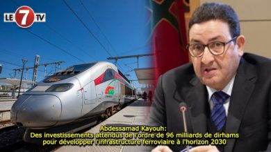 Photo of Abdessamad Kayouh: Des investissements attendus de l’ordre de 96 milliards de dirhams pour développer l’infrastructure ferroviaire à l’horizon 2030