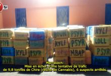 Photo of Marrakech: Mise en échec d’une tentative de trafic de 9,8 tonnes de Chira (résine de Cannabis), 6 suspects arrêtés. 