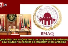 Photo of L’Agence Bayt Mal Al-Qods lance un programme ramadanesque pour soutenir les familles de Jérusalem et les orphelins