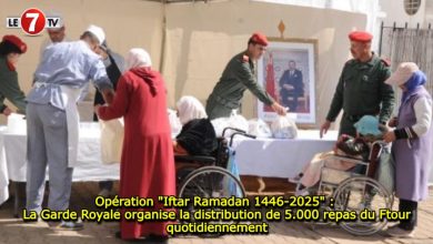 Photo of Opération « Iftar Ramadan 1446-2025 » : La Garde Royale organise la distribution de 5.000 repas du Ftour quotidiennement